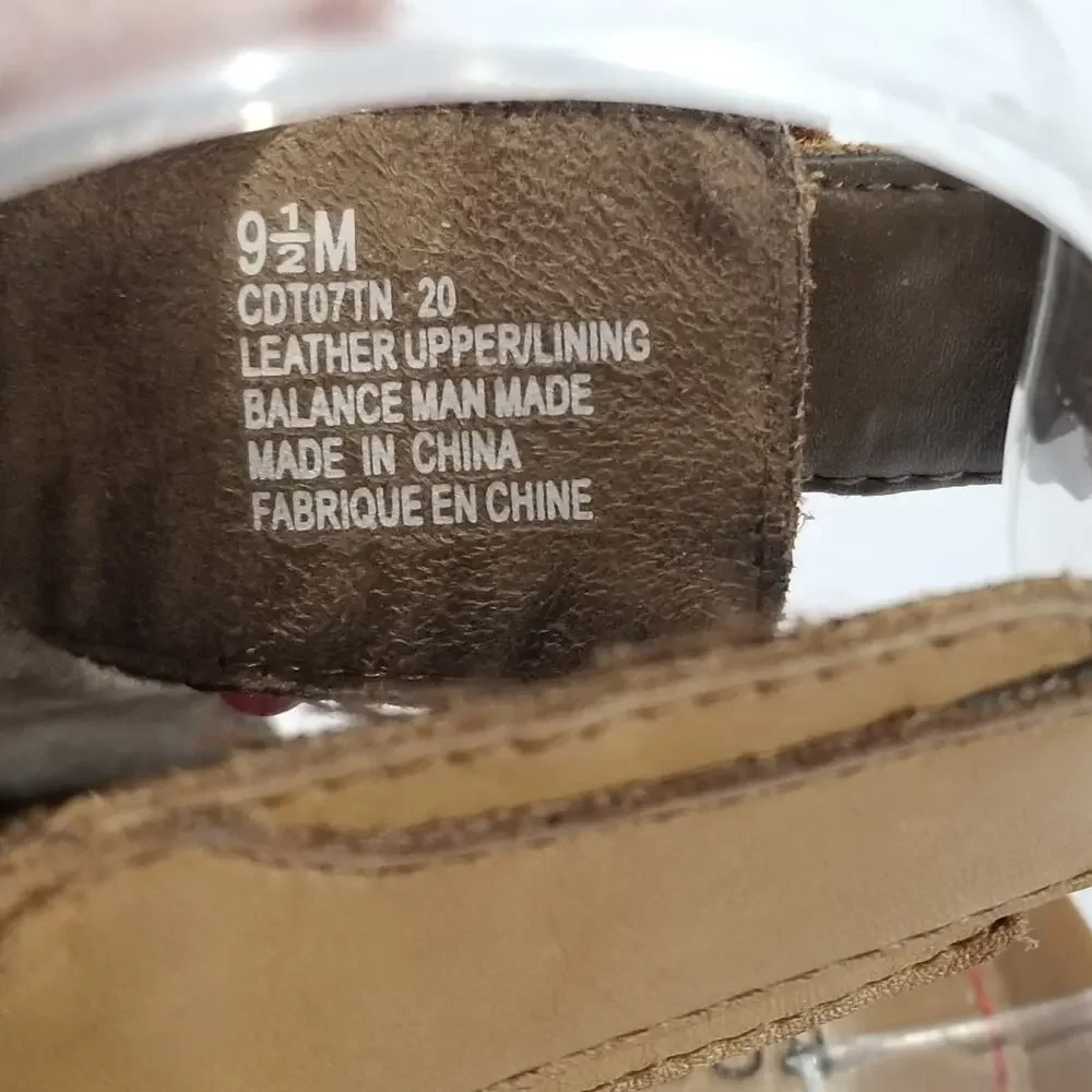 Rockport Womens 9.5 M Hattie Braid Sling Heeled Sandal, Tan Ankle Peep Toe Strap - Picture 5 of 12